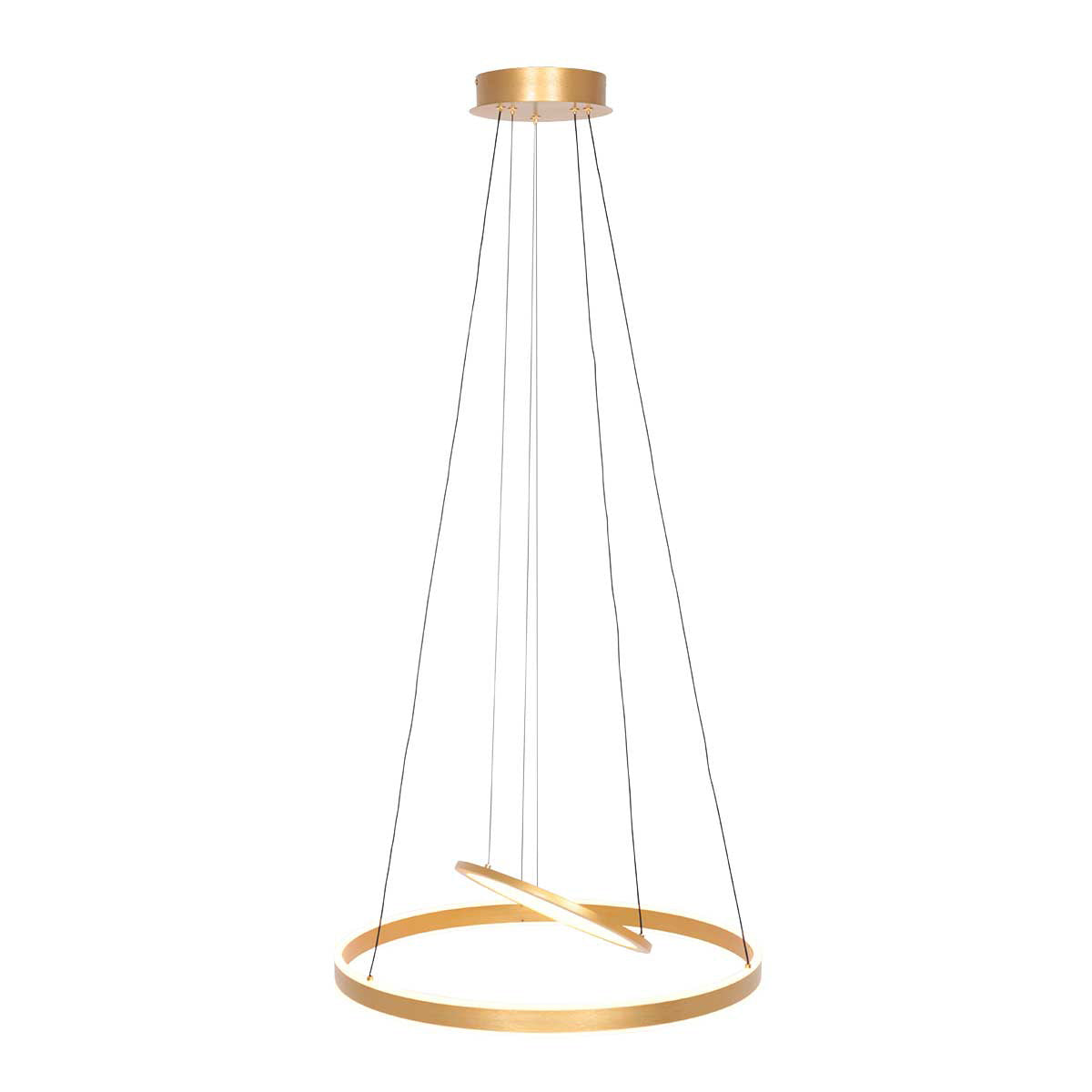 Hanglamp Ringlux 3514GO Goud 60cm met binnenplaat