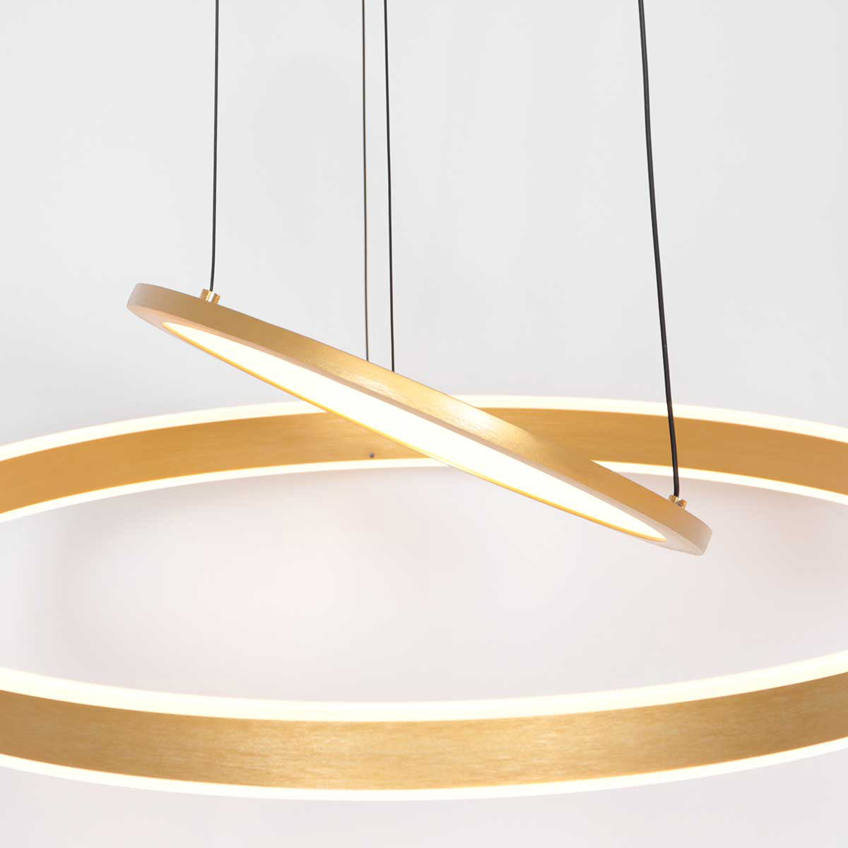 Hanglamp Ringlux 3514GO Goud 60cm met binnenplaat