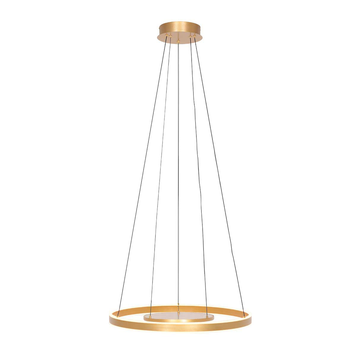 Hanglamp Ringlux 3514GO Goud 60cm met binnenplaat