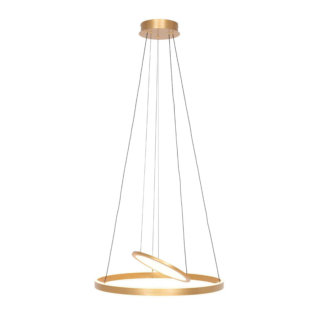 Hanglamp Ringlux 3514GO Goud 60cm met binnenplaat