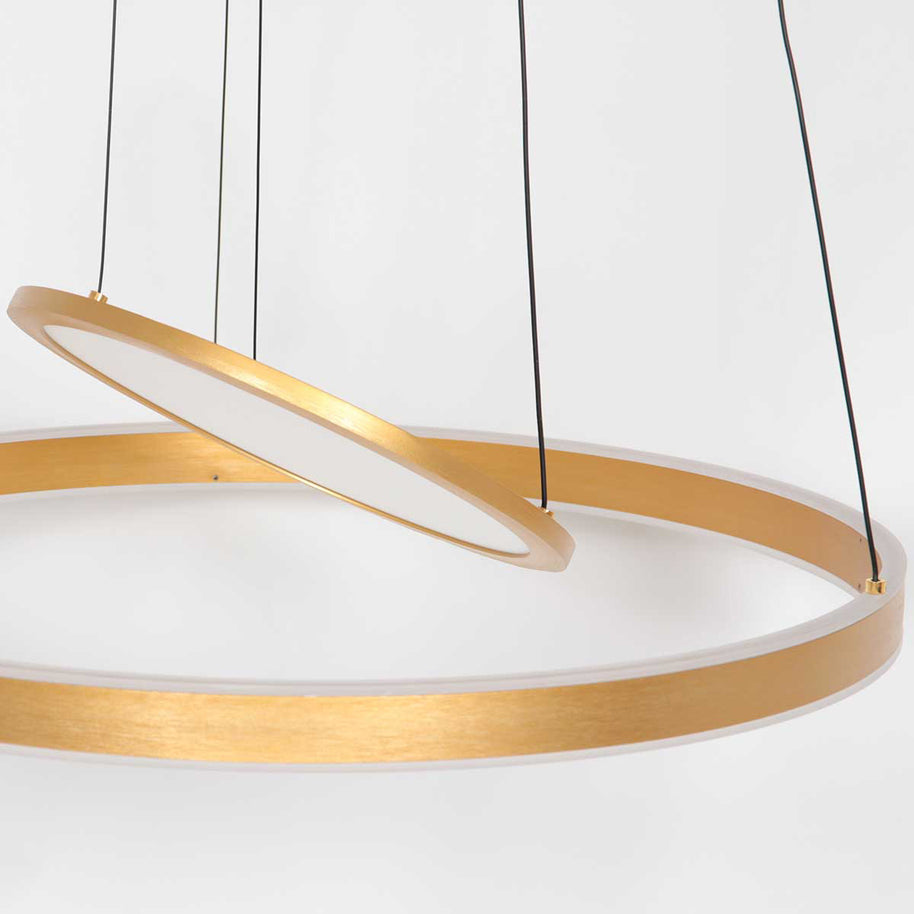 Hanglamp Ringlux 3514GO Goud 60cm met binnenplaat