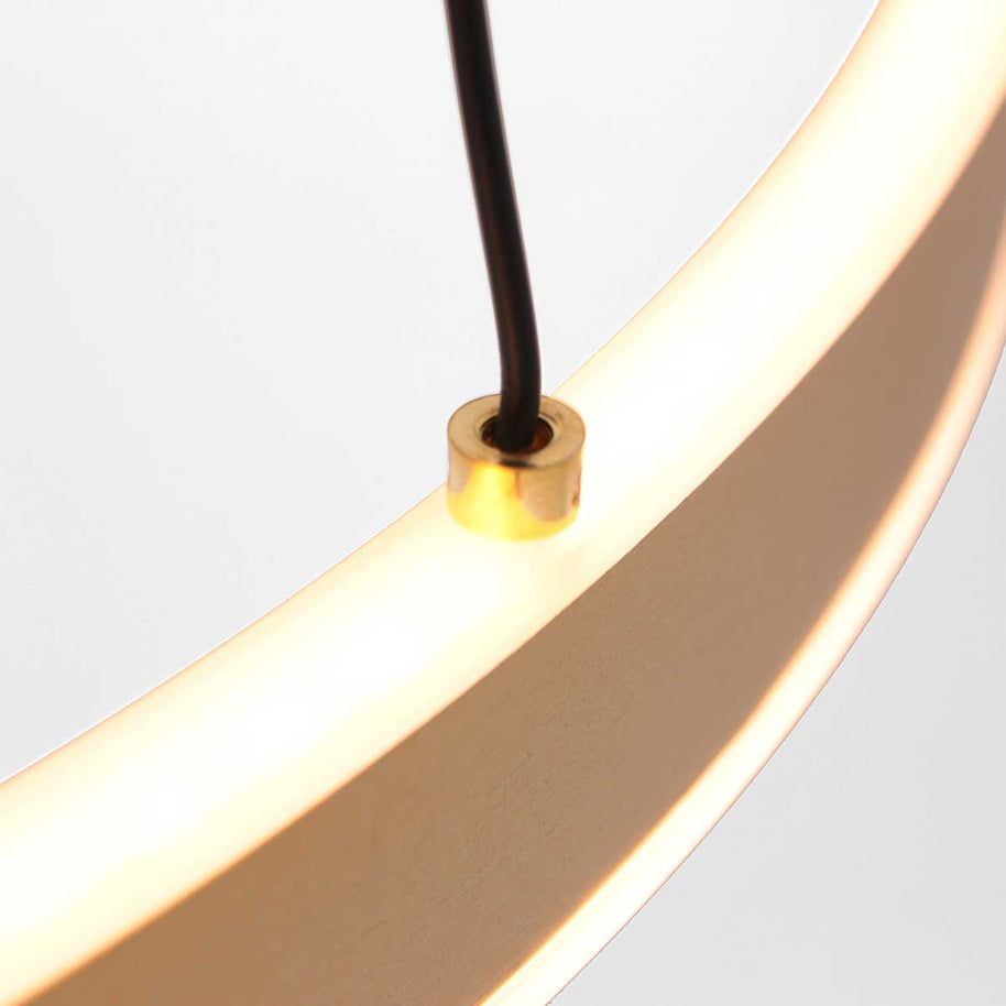 Hanglamp Ringlux 3514GO Goud 60cm met binnenplaat