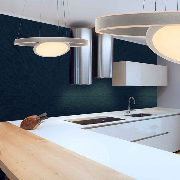 Hanglamp Ringlux 3514ST staal 60 cm met binnenplaat