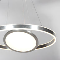 Hanglamp Ringlux 3514ST staal 60 cm met binnenplaat