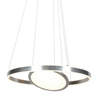Hanglamp Ringlux 3514ST staal 60 cm met binnenplaat