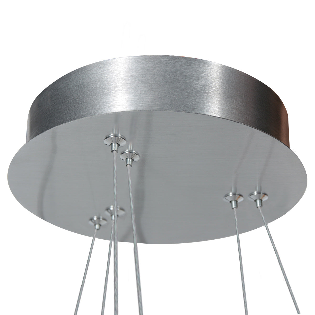 Hanglamp Ringlux 3514ST staal 60 cm met binnenplaat