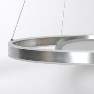 Hanglamp Ringlux 3514ST staal 60 cm met binnenplaat