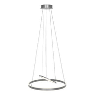 Hanglamp Ringlux 3514ST staal 60 cm met binnenplaat