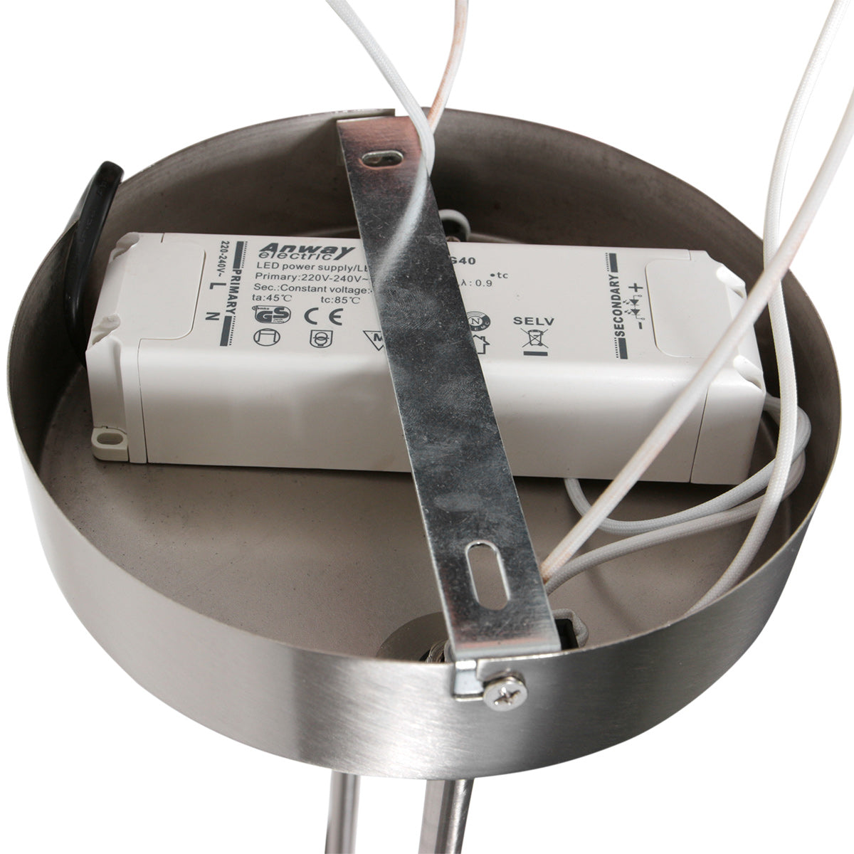 Hanglamp Soleil 3516ST Staal 4000 Lumen