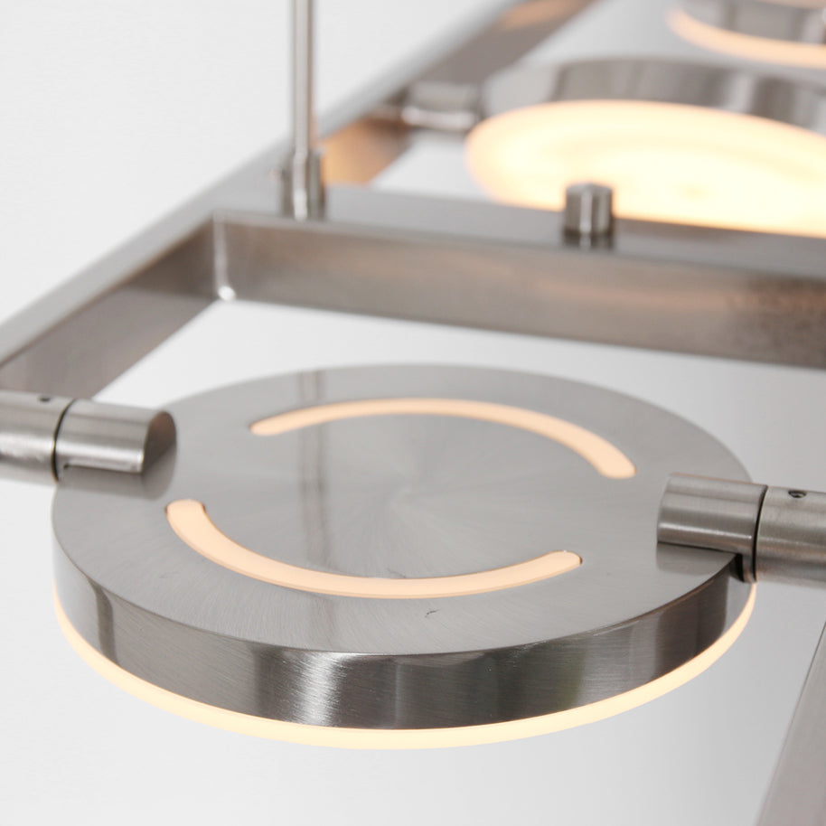 Hanglamp Soleil 3516ST Staal 4000 Lumen