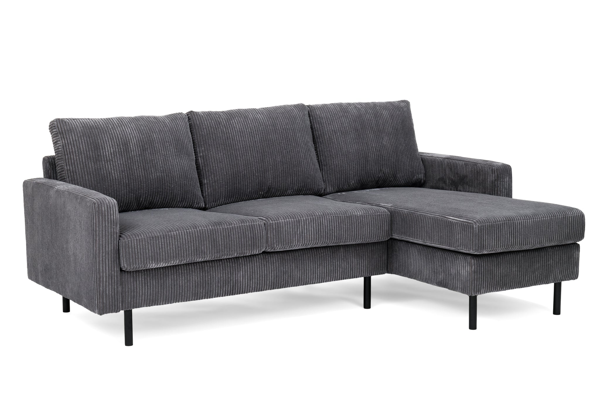3-zitsbank CL L+R, stof RIB, R230 antraciet