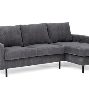 3-zitsbank CL L+R, stof RIB, R230 antraciet