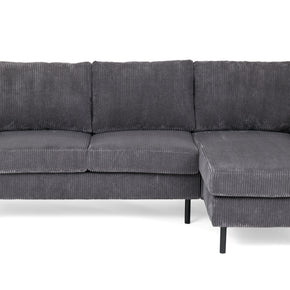 3-zitsbank CL L+R, stof RIB, R230 antraciet
