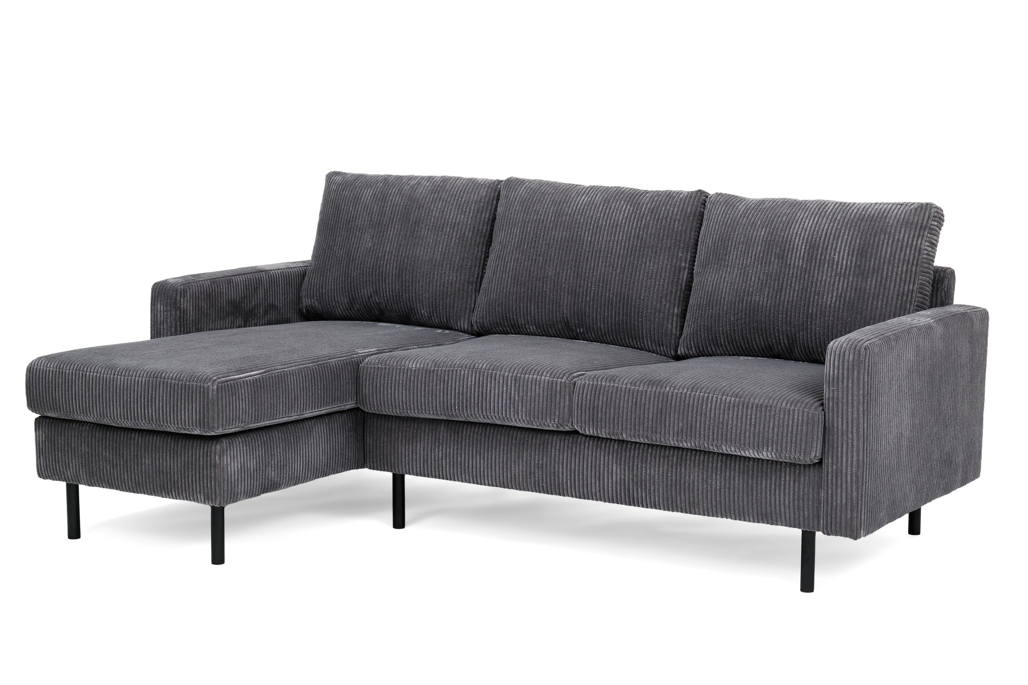 3-zitsbank CL L+R, stof RIB, R230 antraciet