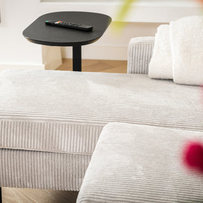 3-zitsbank CL L+R, stof RIB, R920 naturel