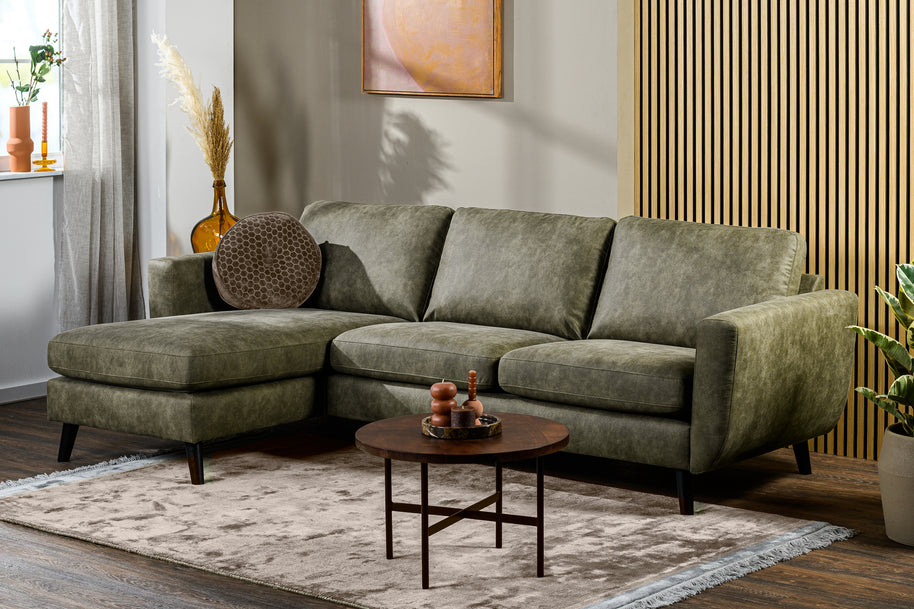 3-zitsbank CL L+R, stof Savannah S156 groen