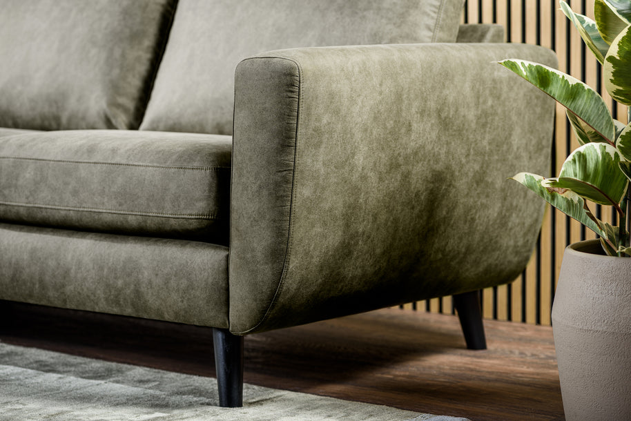 3-zitsbank CL L+R, stof Savannah S156 groen