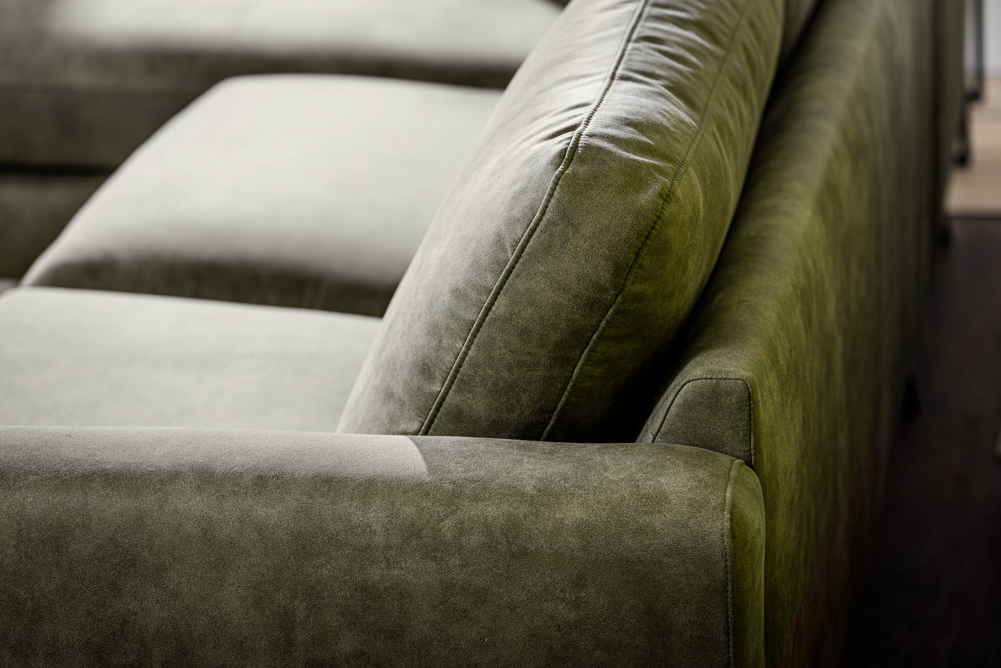 3-zitsbank CL L+R, stof Savannah S156 groen