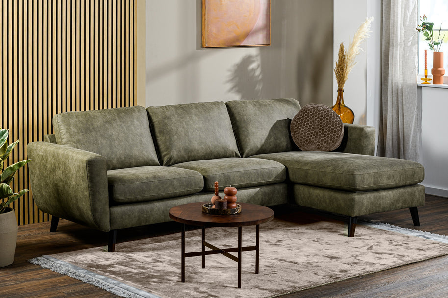 3-zitsbank CL L+R, stof Savannah S156 groen