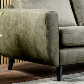 3-zitsbank CL L+R, stof Savannah S156 groen