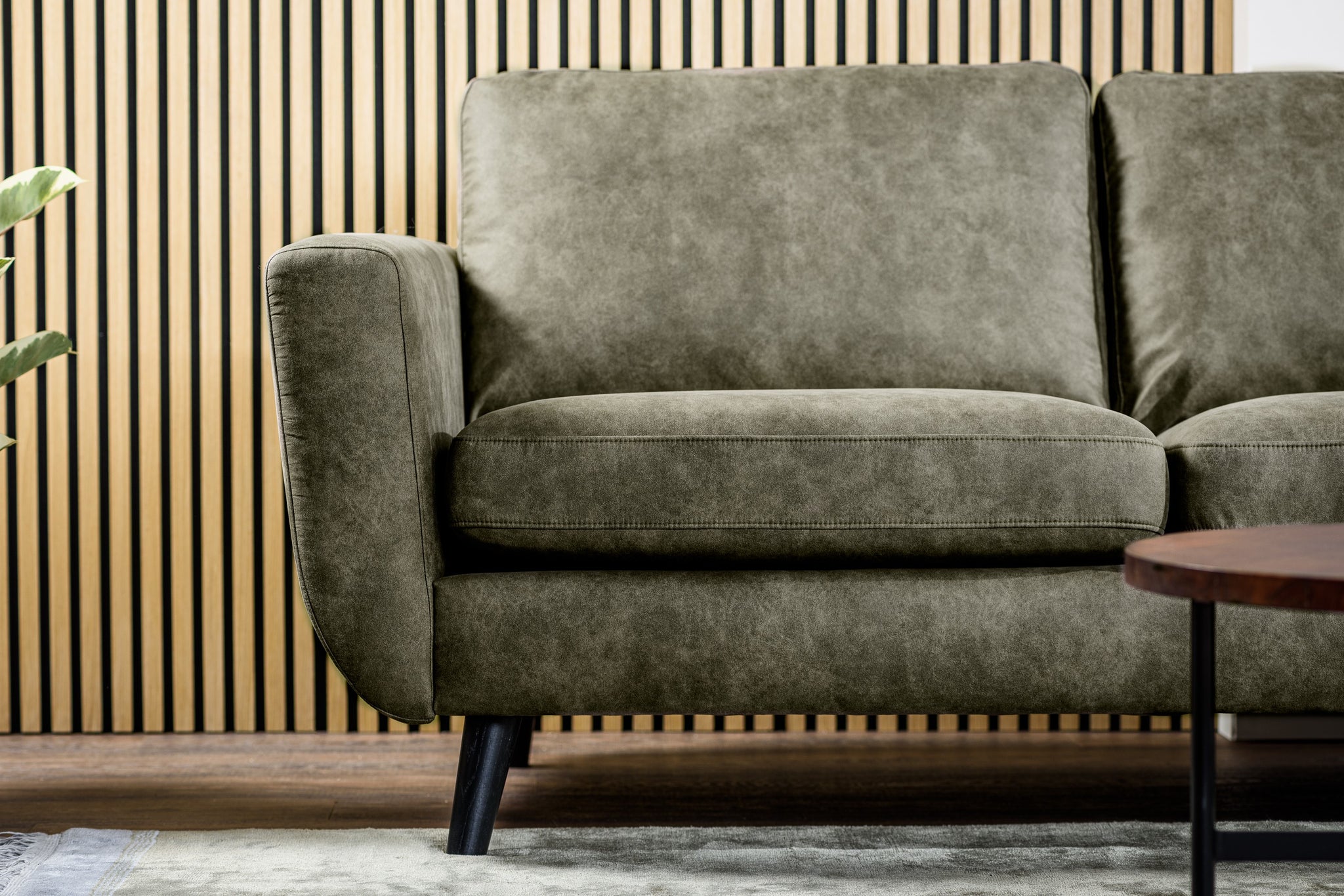 3-zitsbank CL L+R, stof Savannah S156 groen
