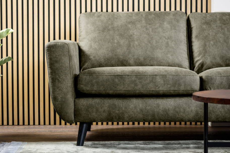 3-zitsbank CL L+R, stof Savannah S156 groen