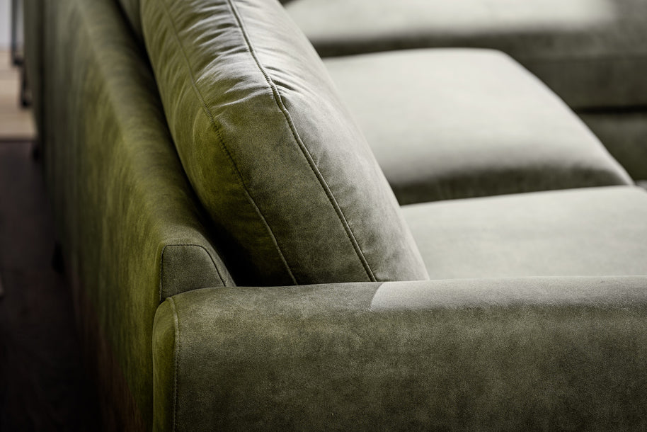 3-zitsbank CL L+R, stof Savannah S156 groen
