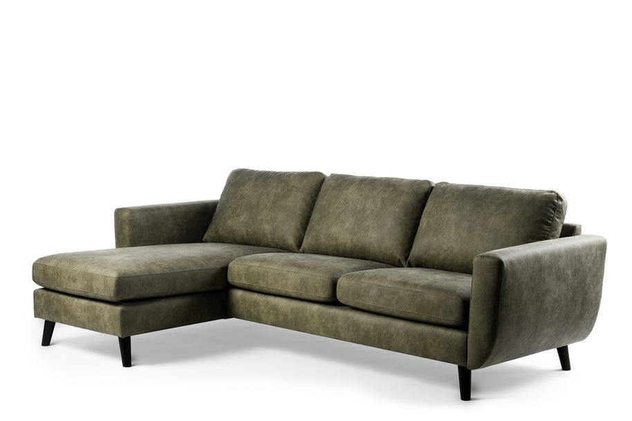 3-zitsbank CL L+R, stof Savannah S156 groen