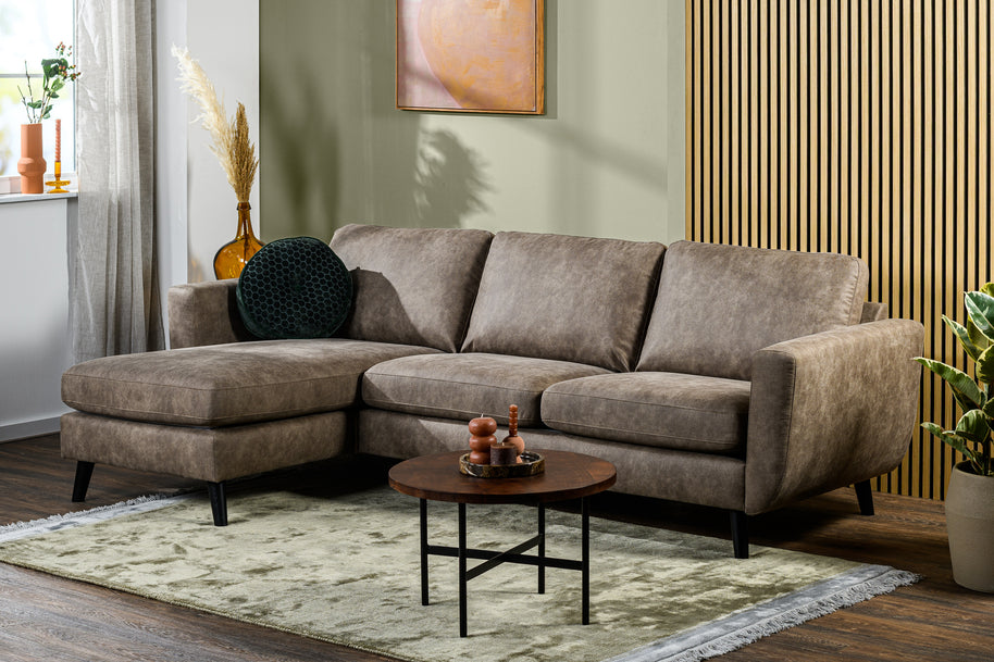 3-zitsbank CL L+R, stof Savannah S520 taupe