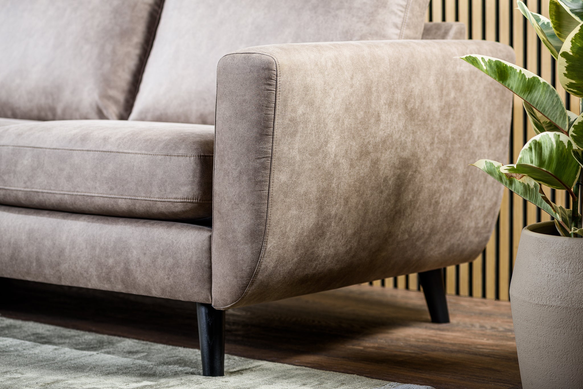 3-zitsbank CL L+R, stof Savannah S520 taupe