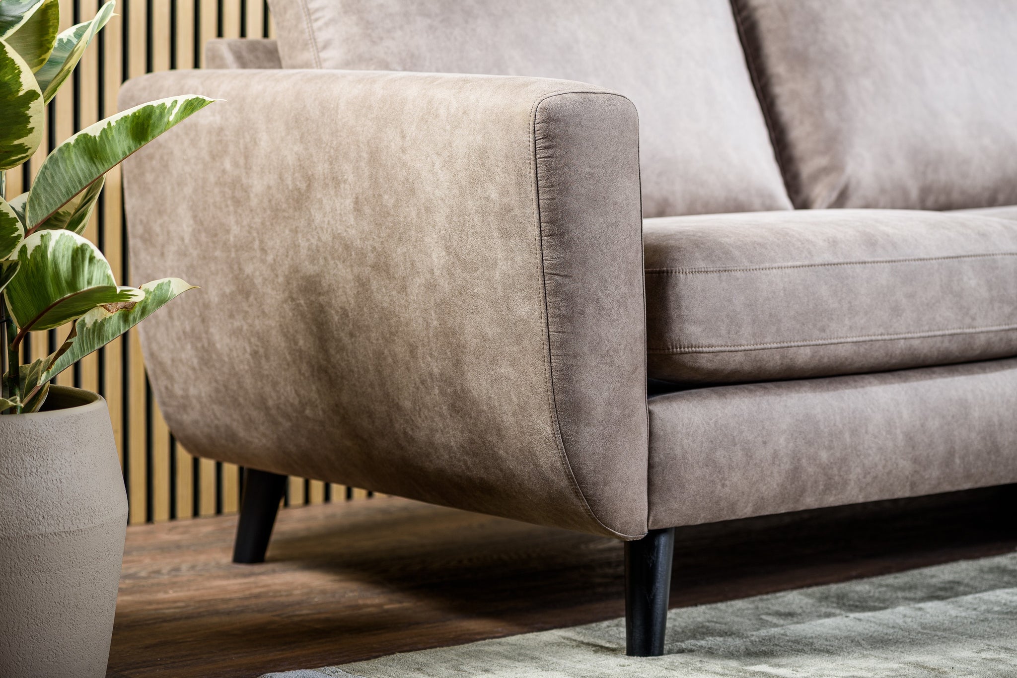 3-zitsbank CL L+R, stof Savannah S520 taupe