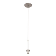 Hanglamp Sparkled Light 3602ST staalkleurige pendel zonder kap
