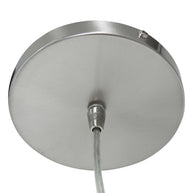 Hanglamp Sparkled Light 3602ST staalkleurige pendel zonder kap