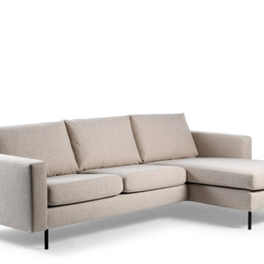 3-zitsbank CL L+R, stof Chloe, C460 beige