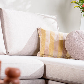 3-zitsbank CL L+R, stof Chloe, C460 beige