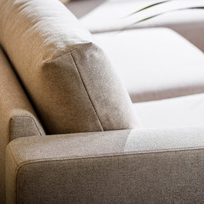 3-zitsbank CL L+R, stof Chloe, C460 beige