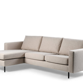 3-zitsbank CL L+R, stof Chloe, C460 beige