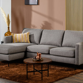 3-zitsbank CL L+R, stof Woven, W520 taupe