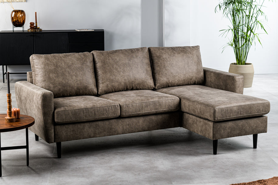 3-zitsbank CL L+R, stof Savannah S520 taupe