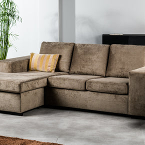3-zitsbank CL L+R, stof Hotel Chique, H430 bruin