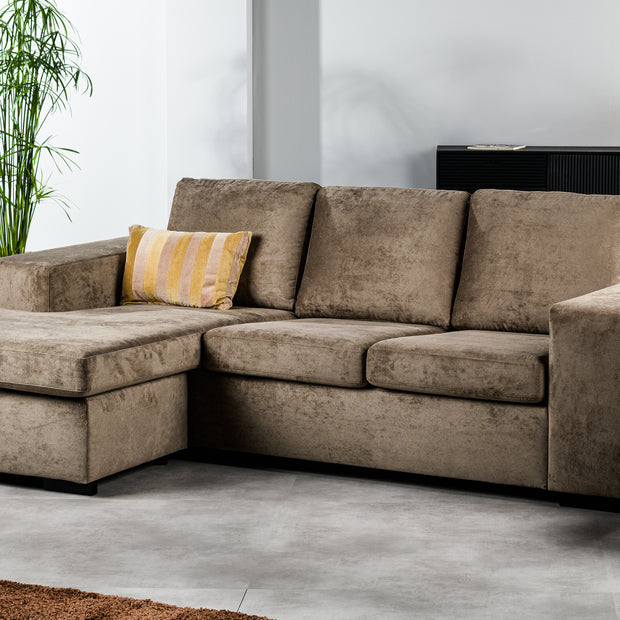 3-zitsbank CL L+R, stof Hotel Chique, H430 bruin