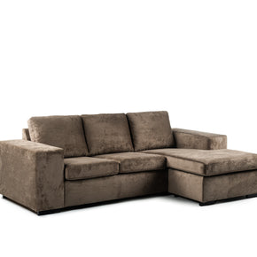 3-zitsbank CL L+R, stof Hotel Chique, H430 bruin
