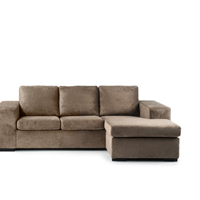 3-zitsbank CL L+R, stof Hotel Chique, H430 bruin