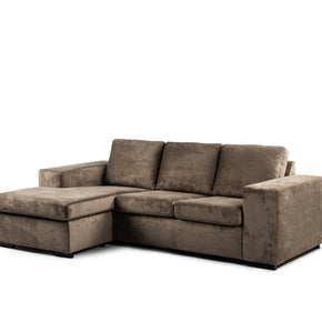 3-zitsbank CL L+R, stof Hotel Chique, H430 bruin