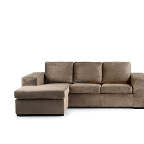 3-zitsbank CL L+R, stof Hotel Chique, H430 bruin