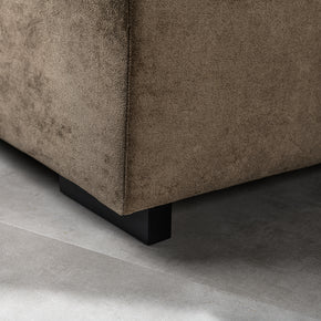 3-zitsbank CL L+R, stof Hotel Chique, H430 bruin