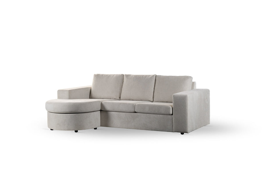 3-zitsbank CL L+R, stof Lord 22, E460 beige