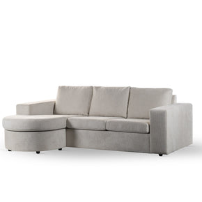 3-zitsbank CL L+R, stof Lord 22, E460 beige