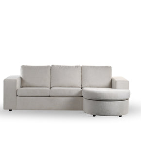 3-zitsbank CL L+R, stof Lord 22, E460 beige