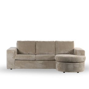 3-zitsbank CL L+R, stof Tillia 03, L460 beige